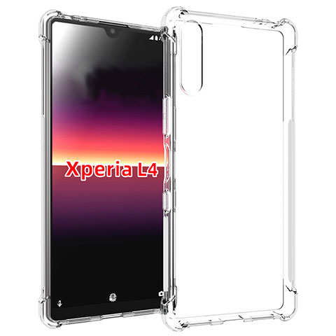 Custodia Silicone Trasparente Ultra Slim Morbida per Sony Xperia L4 Chiaro