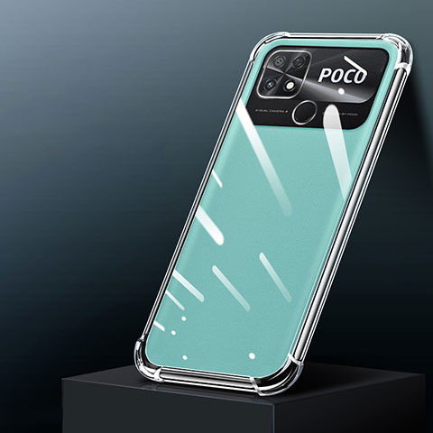Custodia Silicone Trasparente Ultra Slim Morbida per Xiaomi Poco C40 Chiaro