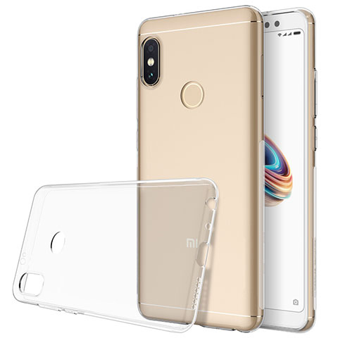 Custodia Silicone Trasparente Ultra Slim Morbida per Xiaomi Redmi Note 5 AI Dual Camera Chiaro