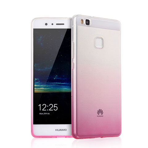 Custodia Silicone Trasparente Ultra Slim Morbida Sfumato per Huawei G9 Lite Rosa