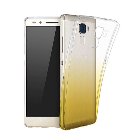 Custodia Silicone Trasparente Ultra Slim Morbida Sfumato per Huawei GT3 Giallo