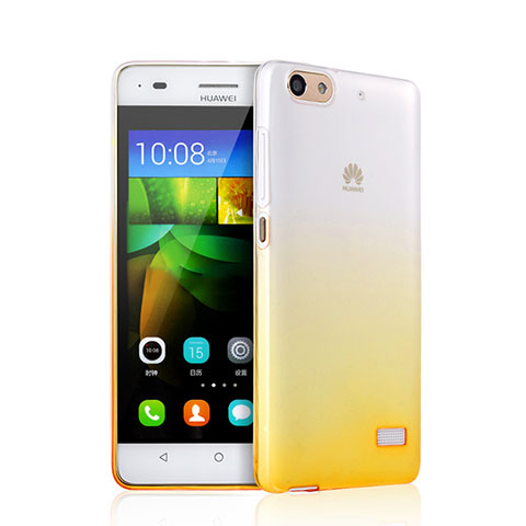 Custodia Silicone Trasparente Ultra Slim Morbida Sfumato per Huawei Honor 4C Giallo