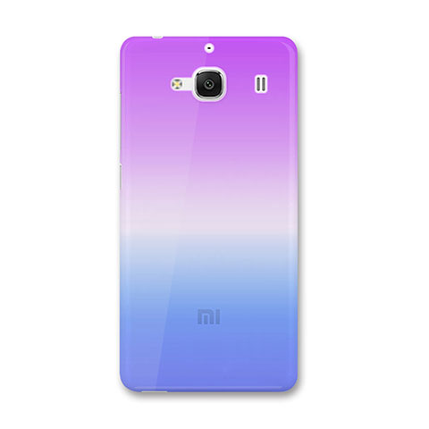 Custodia Silicone Trasparente Ultra Slim Morbida Sfumato per Xiaomi Redmi 2 Blu