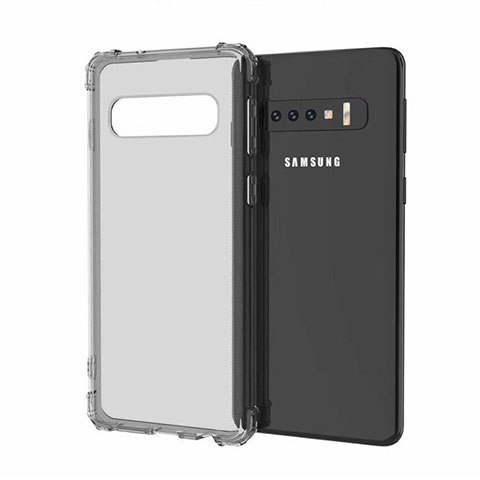 Custodia Silicone Trasparente Ultra Sottile Cover Morbida A05 per Samsung Galaxy S10 5G Grigio