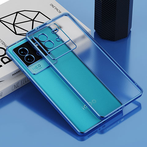 Custodia Silicone Trasparente Ultra Sottile Cover Morbida AN1 per Vivo iQOO Neo6 SE 5G Blu
