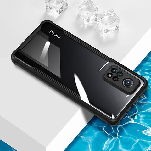 Custodia Silicone Trasparente Ultra Sottile Cover Morbida BH1 per Xiaomi Mi 10T 5G Nero