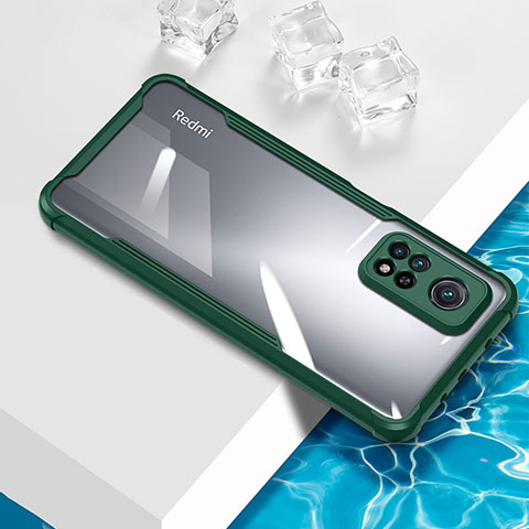 Custodia Silicone Trasparente Ultra Sottile Cover Morbida BH1 per Xiaomi Mi 10T Pro 5G Verde