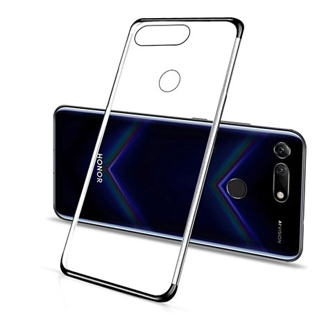 Custodia Silicone Trasparente Ultra Sottile Cover Morbida C01 per Huawei Honor View 20 Nero