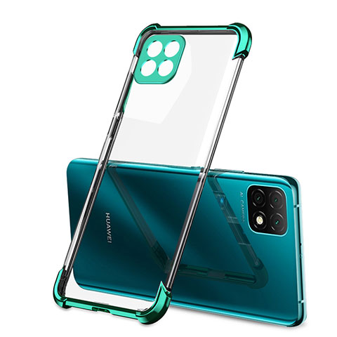 Custodia Silicone Trasparente Ultra Sottile Cover Morbida H01 per Huawei Enjoy 20 5G Verde