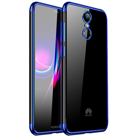 Custodia Silicone Trasparente Ultra Sottile Cover Morbida H01 per Huawei Enjoy 6 Blu