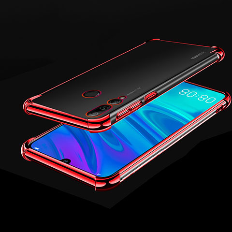 Custodia Silicone Trasparente Ultra Sottile Cover Morbida H01 per Huawei Enjoy 9s Rosso