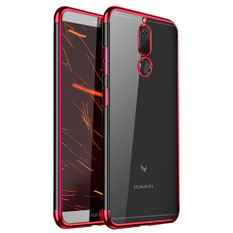 Custodia Silicone Trasparente Ultra Sottile Cover Morbida H01 per Huawei G10 Rosso