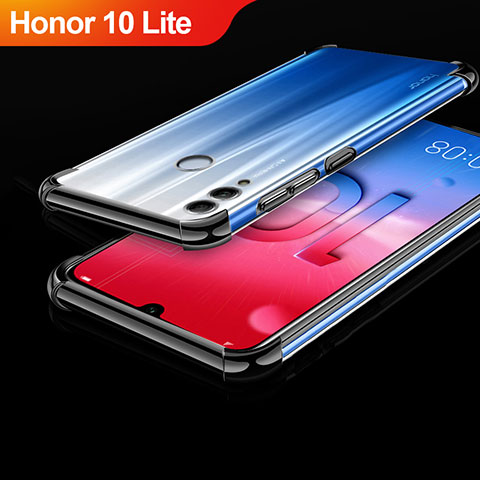 Custodia Silicone Trasparente Ultra Sottile Cover Morbida H01 per Huawei Honor 10 Lite Nero