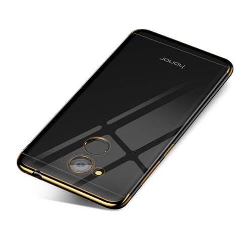 Custodia Silicone Trasparente Ultra Sottile Cover Morbida H01 per Huawei Honor 6C Pro Oro