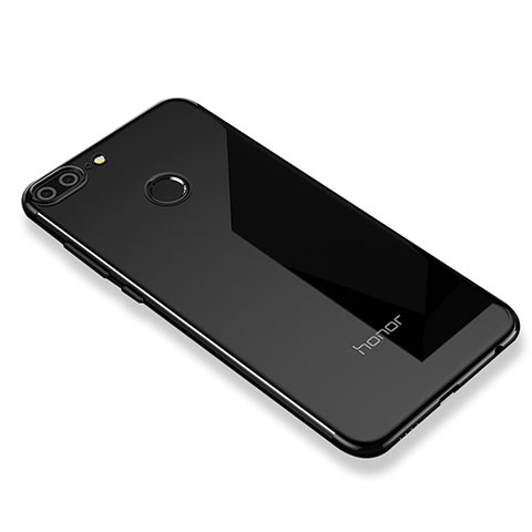 Custodia Silicone Trasparente Ultra Sottile Cover Morbida H01 per Huawei Honor 9 Lite Nero