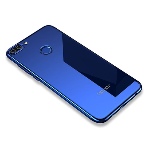 Custodia Silicone Trasparente Ultra Sottile Cover Morbida H01 per Huawei Honor 9i Blu