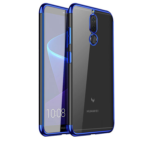 Custodia Silicone Trasparente Ultra Sottile Cover Morbida H01 per Huawei Nova 2i Blu