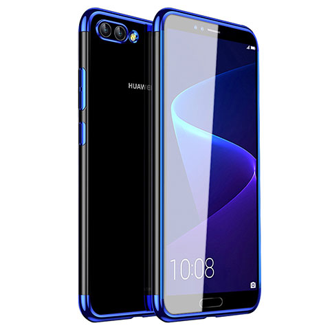 Custodia Silicone Trasparente Ultra Sottile Cover Morbida H01 per Huawei Nova 2S Blu