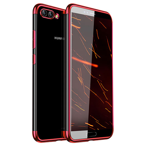 Custodia Silicone Trasparente Ultra Sottile Cover Morbida H01 per Huawei Nova 2S Rosso