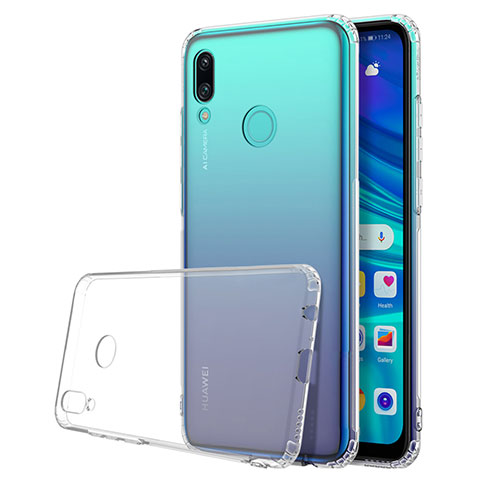 Custodia Silicone Trasparente Ultra Sottile Cover Morbida H01 per Huawei P Smart (2019) Chiaro