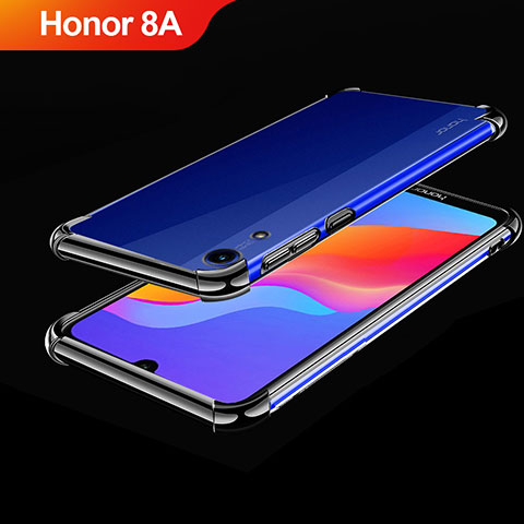 Custodia Silicone Trasparente Ultra Sottile Cover Morbida H01 per Huawei Y6 Prime (2019) Nero