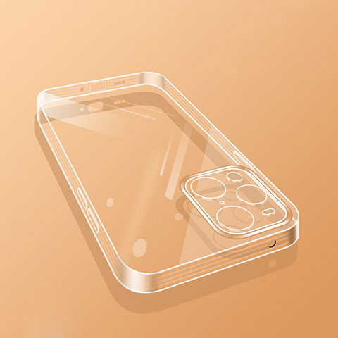 Custodia Silicone Trasparente Ultra Sottile Cover Morbida H01 per Oppo Find X3 Pro 5G Chiaro