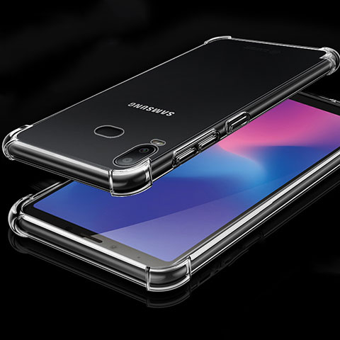 Custodia Silicone Trasparente Ultra Sottile Cover Morbida H01 per Samsung Galaxy A6s Chiaro