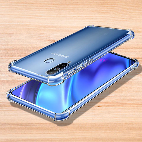 Custodia Silicone Trasparente Ultra Sottile Cover Morbida H01 per Samsung Galaxy A8s SM-G8870 Chiaro