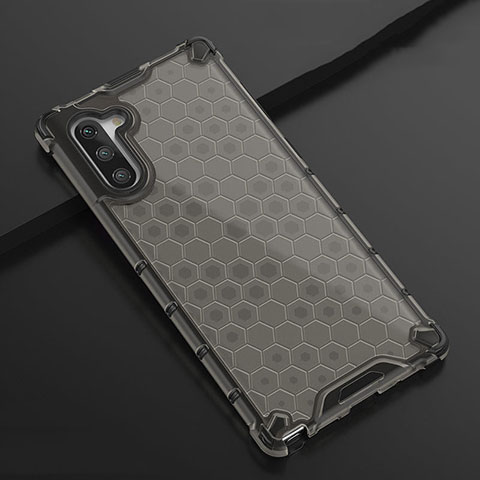 Custodia Silicone Trasparente Ultra Sottile Cover Morbida H01 per Samsung Galaxy Note 10 5G Nero