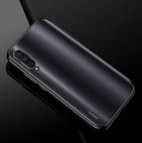 Custodia Silicone Trasparente Ultra Sottile Cover Morbida H01 per Xiaomi CC9e Nero