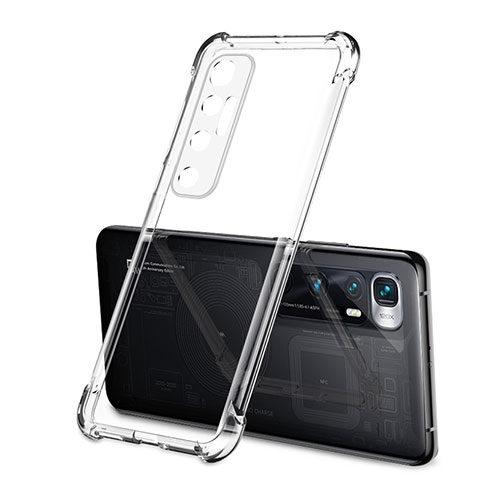 Custodia Silicone Trasparente Ultra Sottile Cover Morbida H01 per Xiaomi Mi 10 Ultra Chiaro