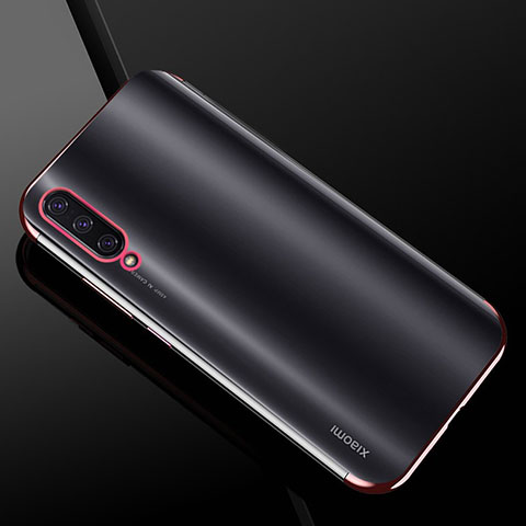 Custodia Silicone Trasparente Ultra Sottile Cover Morbida H01 per Xiaomi Mi A3 Oro Rosa