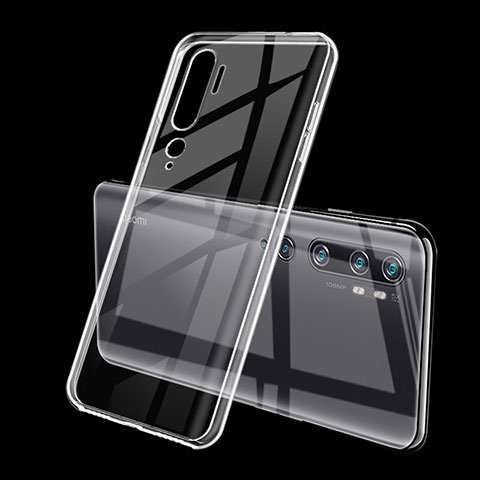 Custodia Silicone Trasparente Ultra Sottile Cover Morbida H01 per Xiaomi Mi Note 10 Chiaro