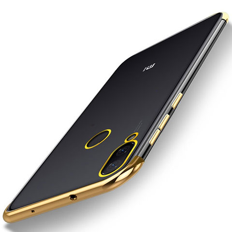 Custodia Silicone Trasparente Ultra Sottile Cover Morbida H01 per Xiaomi Mi Play 4G Oro