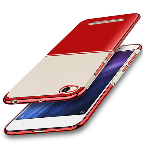Custodia Silicone Trasparente Ultra Sottile Cover Morbida H01 per Xiaomi Redmi 4A Rosso