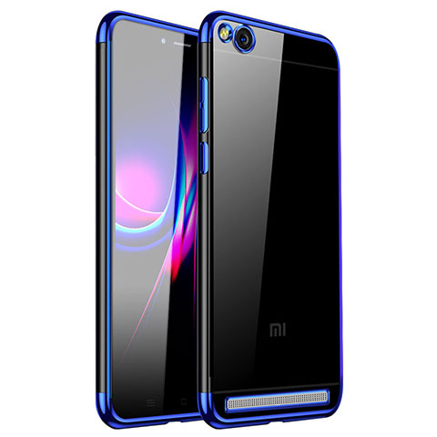 Custodia Silicone Trasparente Ultra Sottile Cover Morbida H01 per Xiaomi Redmi 5A Blu