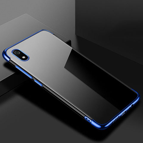 Custodia Silicone Trasparente Ultra Sottile Cover Morbida H01 per Xiaomi Redmi 7A Blu
