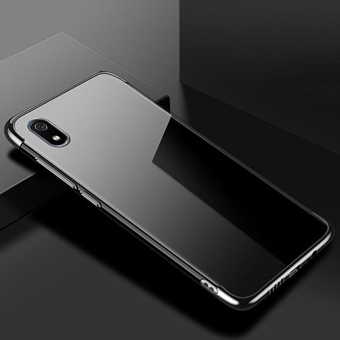 Custodia Silicone Trasparente Ultra Sottile Cover Morbida H01 per Xiaomi Redmi 7A Nero