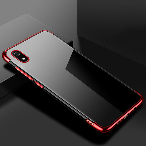 Custodia Silicone Trasparente Ultra Sottile Cover Morbida H01 per Xiaomi Redmi 7A Rosso