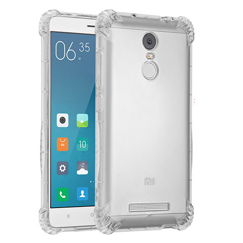 Custodia Silicone Trasparente Ultra Sottile Cover Morbida H01 per Xiaomi Redmi Note 3 Pro Chiaro