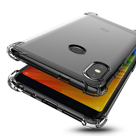 Custodia Silicone Trasparente Ultra Sottile Cover Morbida H01 per Xiaomi Redmi Note 5 AI Dual Camera Grigio
