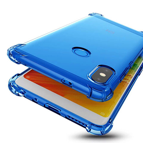 Custodia Silicone Trasparente Ultra Sottile Cover Morbida H01 per Xiaomi Redmi Note 5 Blu