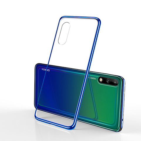 Custodia Silicone Trasparente Ultra Sottile Cover Morbida H02 per Huawei Enjoy 10 Blu