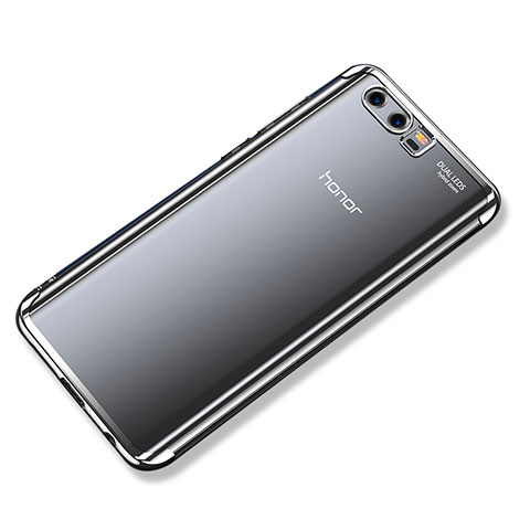 Custodia Silicone Trasparente Ultra Sottile Cover Morbida H02 per Huawei Honor 9 Argento