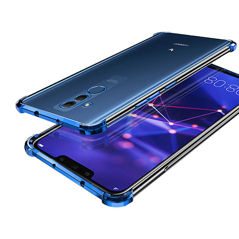 Custodia Silicone Trasparente Ultra Sottile Cover Morbida H02 per Huawei Maimang 7 Blu