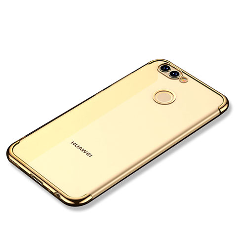 Custodia Silicone Trasparente Ultra Sottile Cover Morbida H02 per Huawei Nova 2 Oro