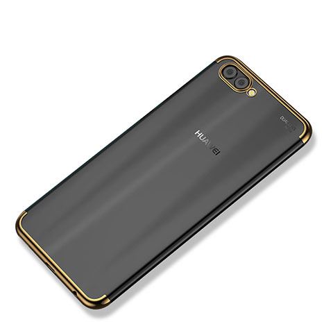 Custodia Silicone Trasparente Ultra Sottile Cover Morbida H02 per Huawei Nova 2S Oro