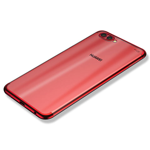 Custodia Silicone Trasparente Ultra Sottile Cover Morbida H02 per Huawei Nova 2S Rosso