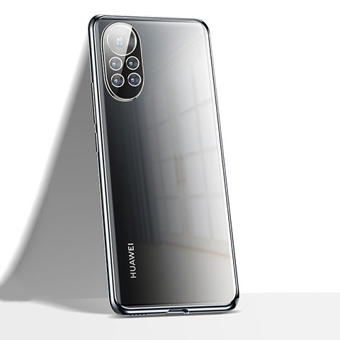 Custodia Silicone Trasparente Ultra Sottile Cover Morbida H02 per Huawei Nova 8 5G Nero