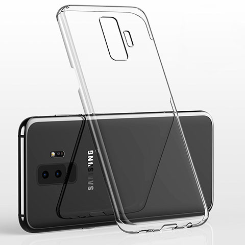 Custodia Silicone Trasparente Ultra Sottile Cover Morbida H02 per Samsung Galaxy S9 Plus Chiaro